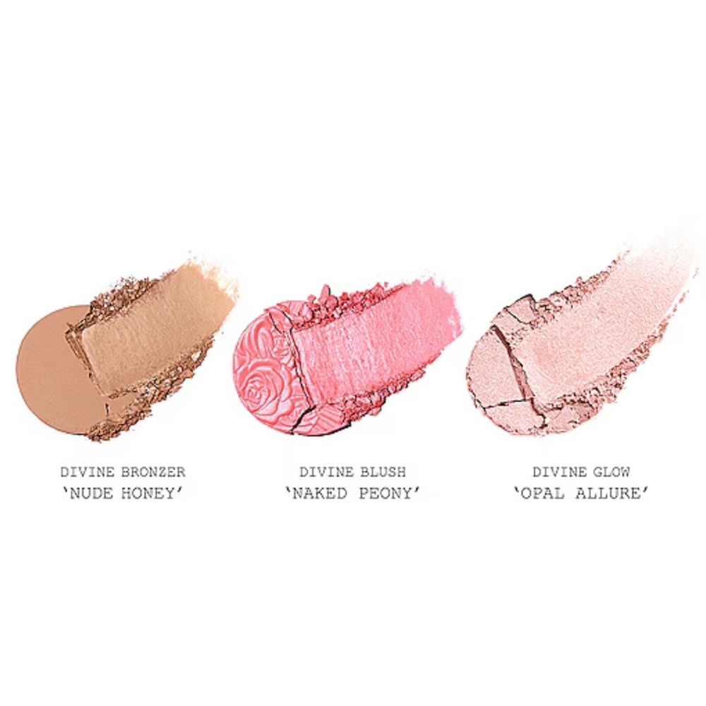 Pat McGrath Divine Blush + Bronze + Glow Trio FLEUREVER NUDE 🪞 NEW - Picture 2 of 7